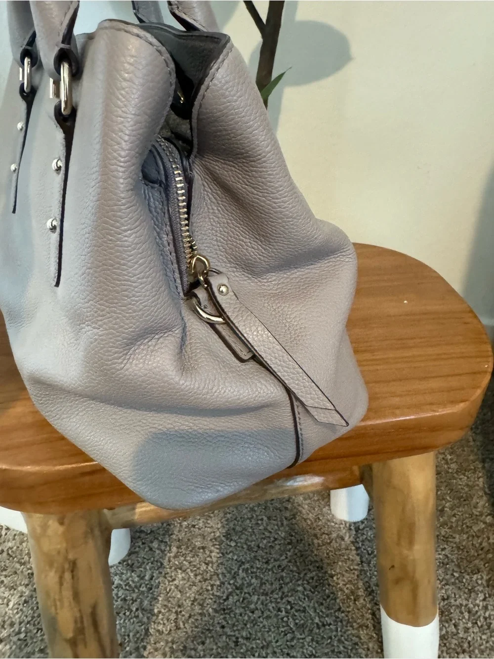 kate spade larchmont pebbled leather satchel with detachable strap